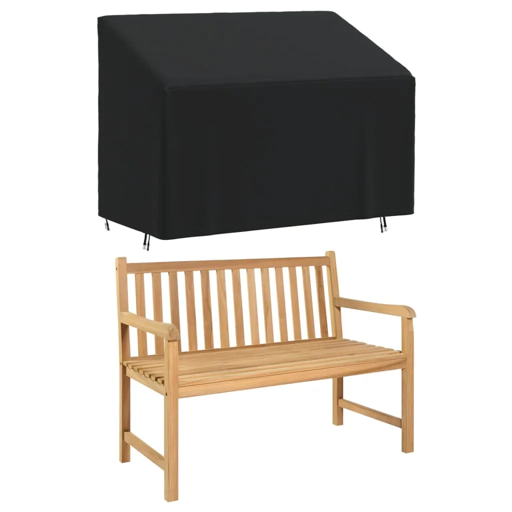 2-Seater Bench Cover Black 134x70x65/94 cm 420D Oxford