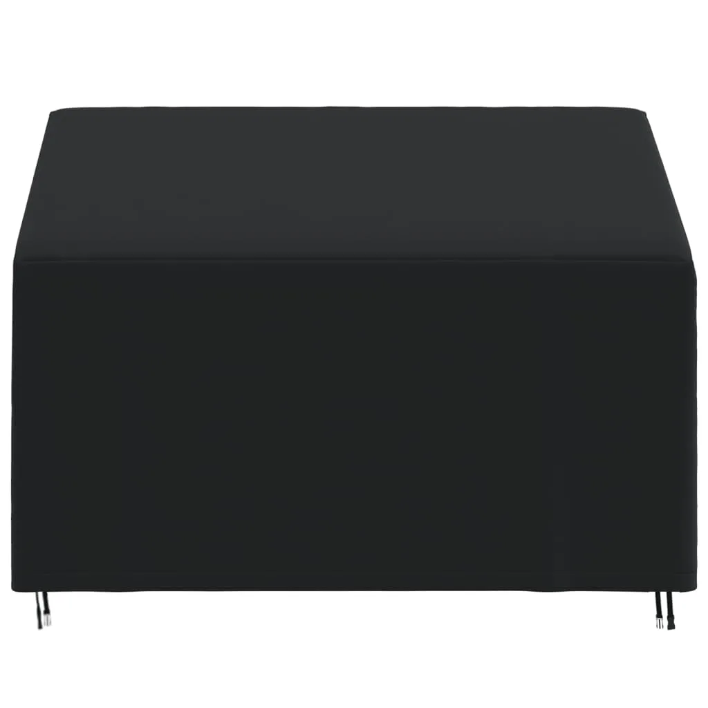 2-Seater Bench Cover Black 134x70x65/94 cm 420D Oxford