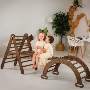 3in1 Montessori Climbing Set – Chocolate