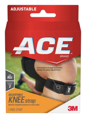 3M™ ACE™ Knee Brace, with Strap, One Size Adjustable, Black