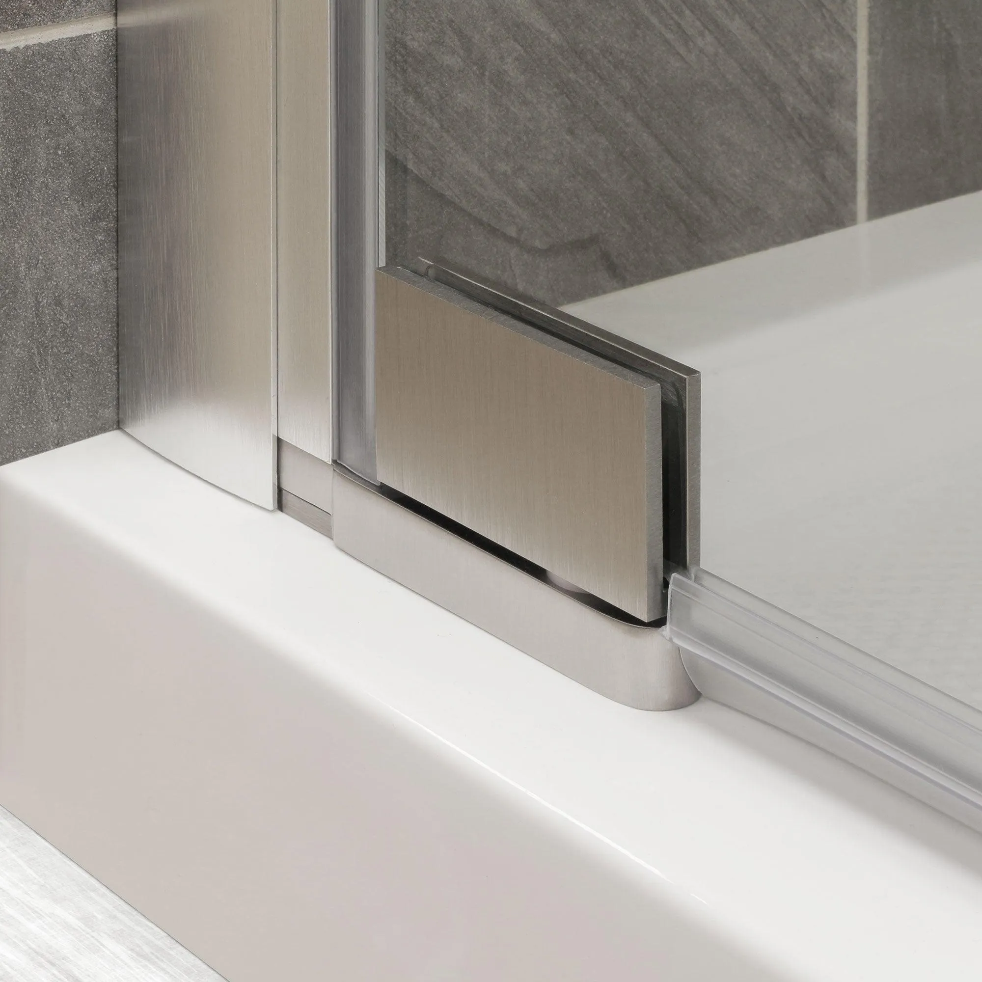 63-65 W x 72 H  Swing-Out Shower Door ULTRA-G Brushed Nickel