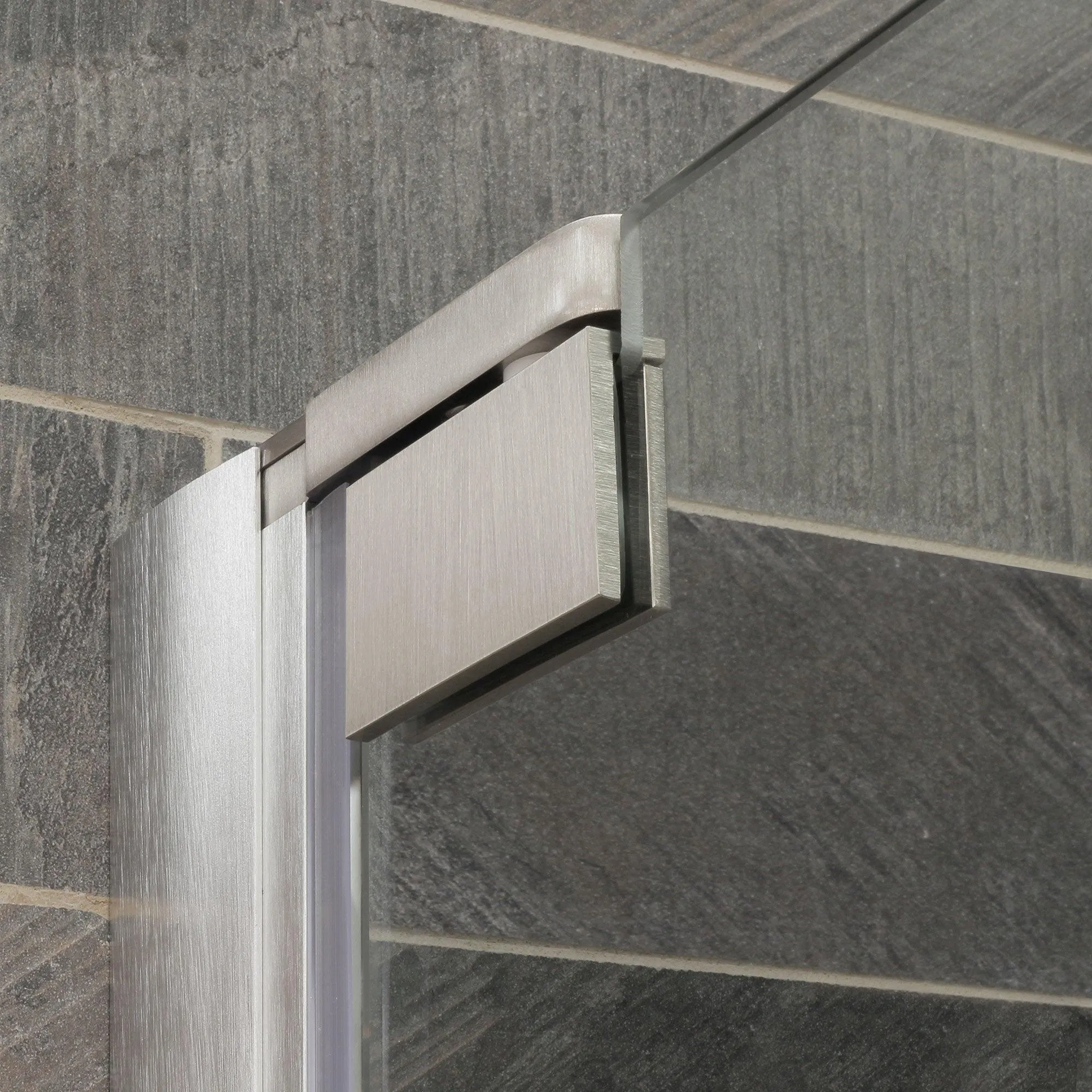 63-65 W x 72 H  Swing-Out Shower Door ULTRA-G Brushed Nickel