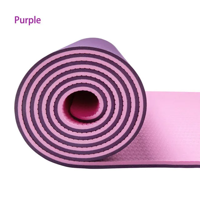 6MM TPE Non-slip Yoga Mats For Fitness