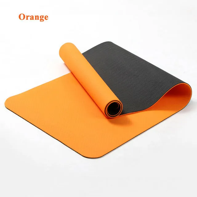 6MM TPE Non-slip Yoga Mats For Fitness