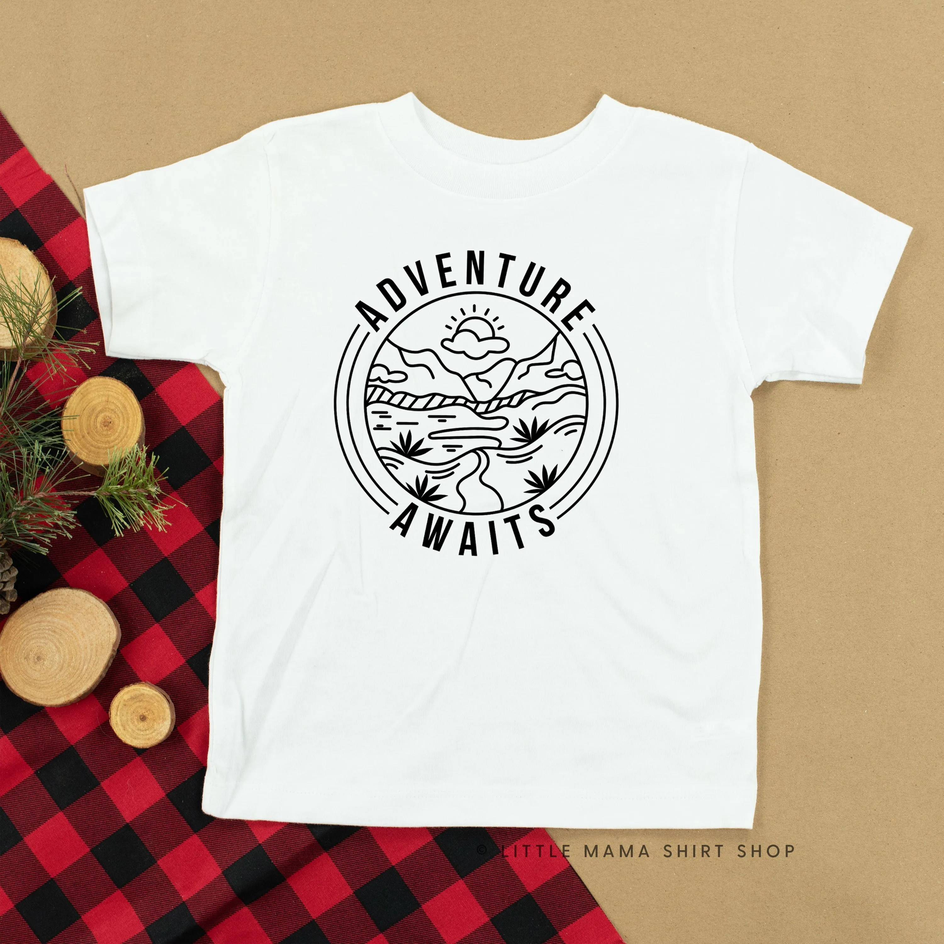 ADVENTURE AWAITS - Short Sleeve Child Shirt