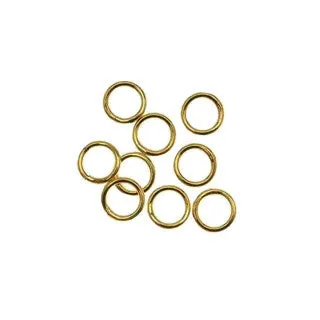 Antique Bronze Closed Jump Ring 8mm 18GA (100 pcs)