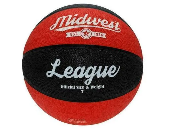 Basketball Midwest League Ball (Black/Red)