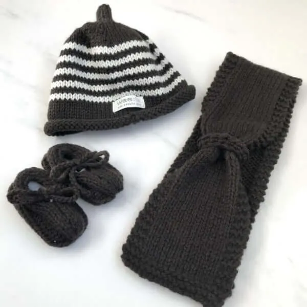 Beanie, Scarf & Loafers Set