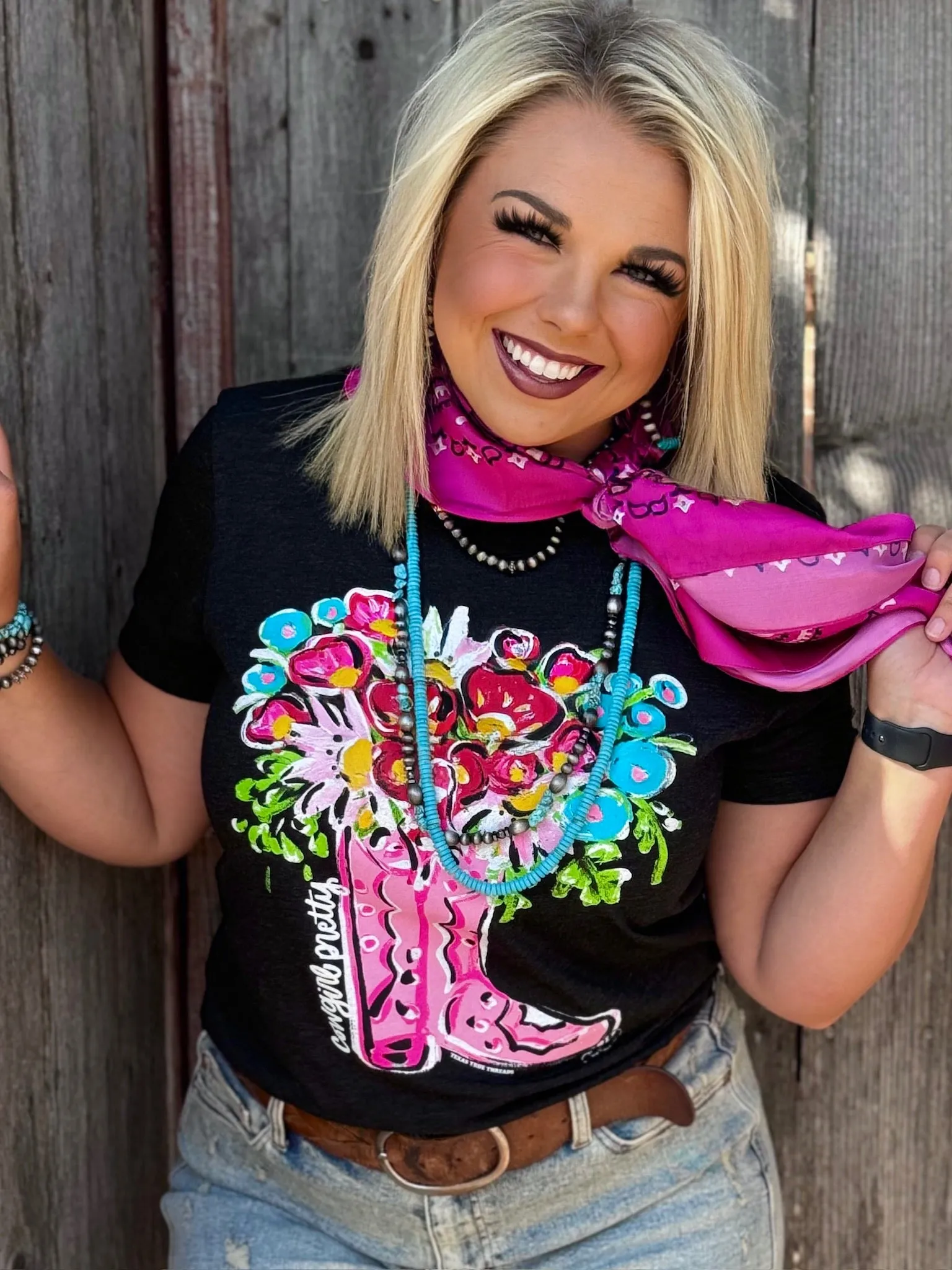 Callie's Cowgirl Pretty Graphic Tee by Texas True Threads