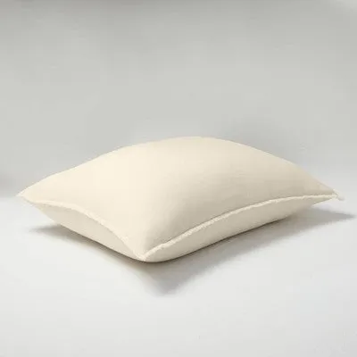 Casaluna Slub Linen Blend Decorative Pillow 26x34 Removable Cover