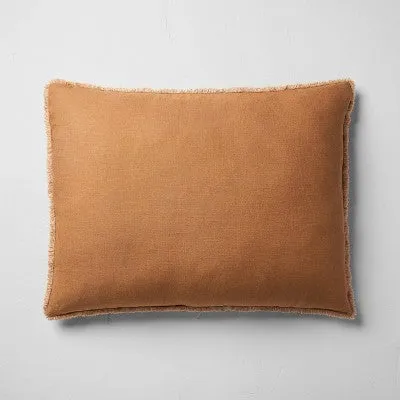 Casaluna Slub Linen Blend Decorative Pillow 26x34 Removable Cover