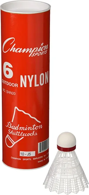 Champion Sports Nylon Shuttlecocks