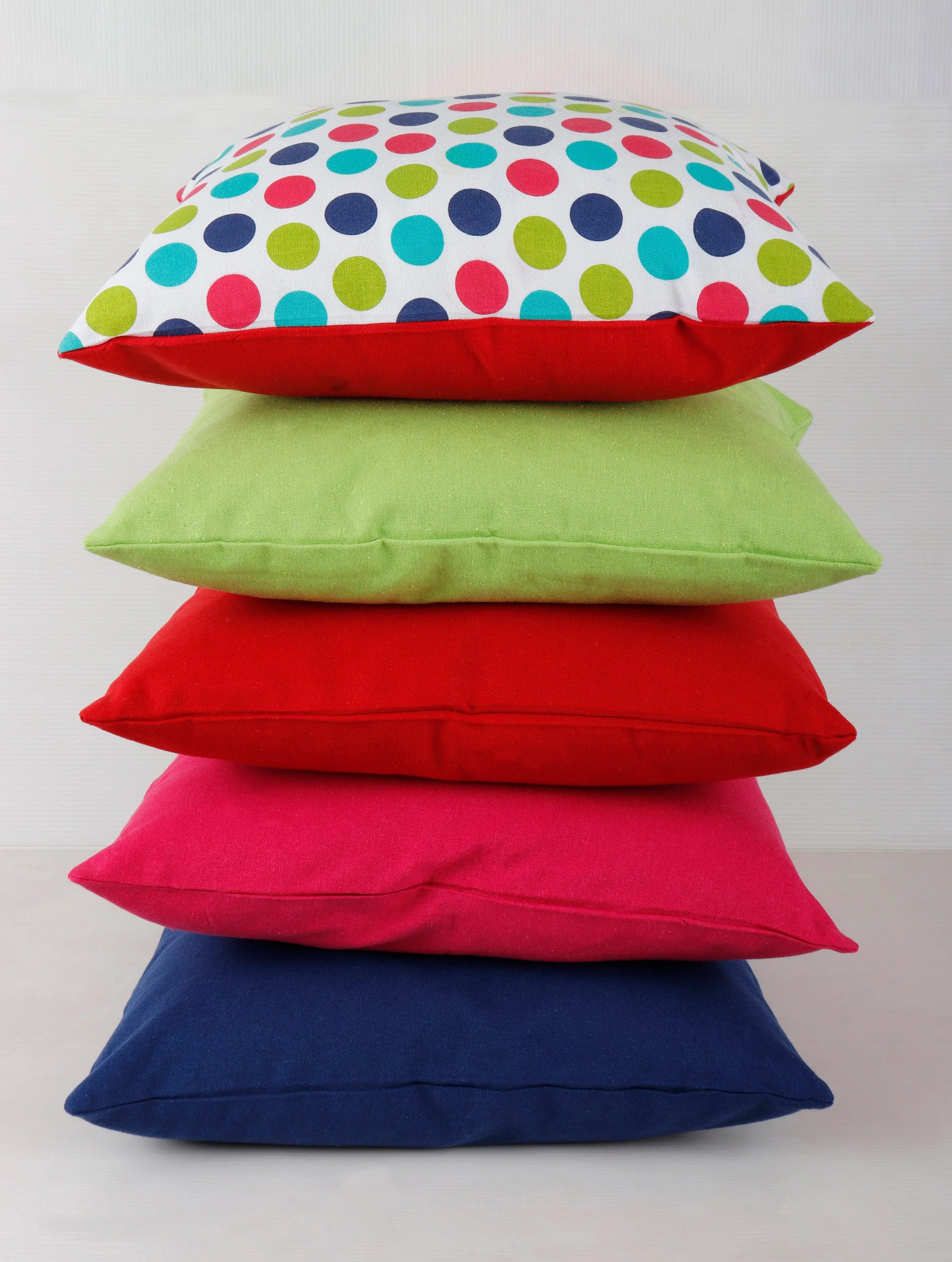 Cotton Singer Dot Theme Designer Cushion Covers