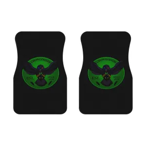 Crowgodshi Car Mats (2x Front), GREEN