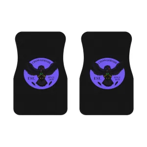 Crowgodshi Car Mats (2x Front), PURPLE