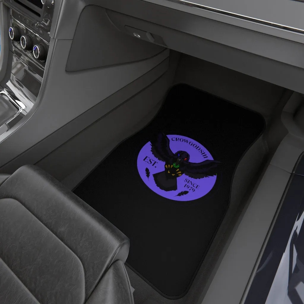 Crowgodshi Car Mats (2x Front), PURPLE