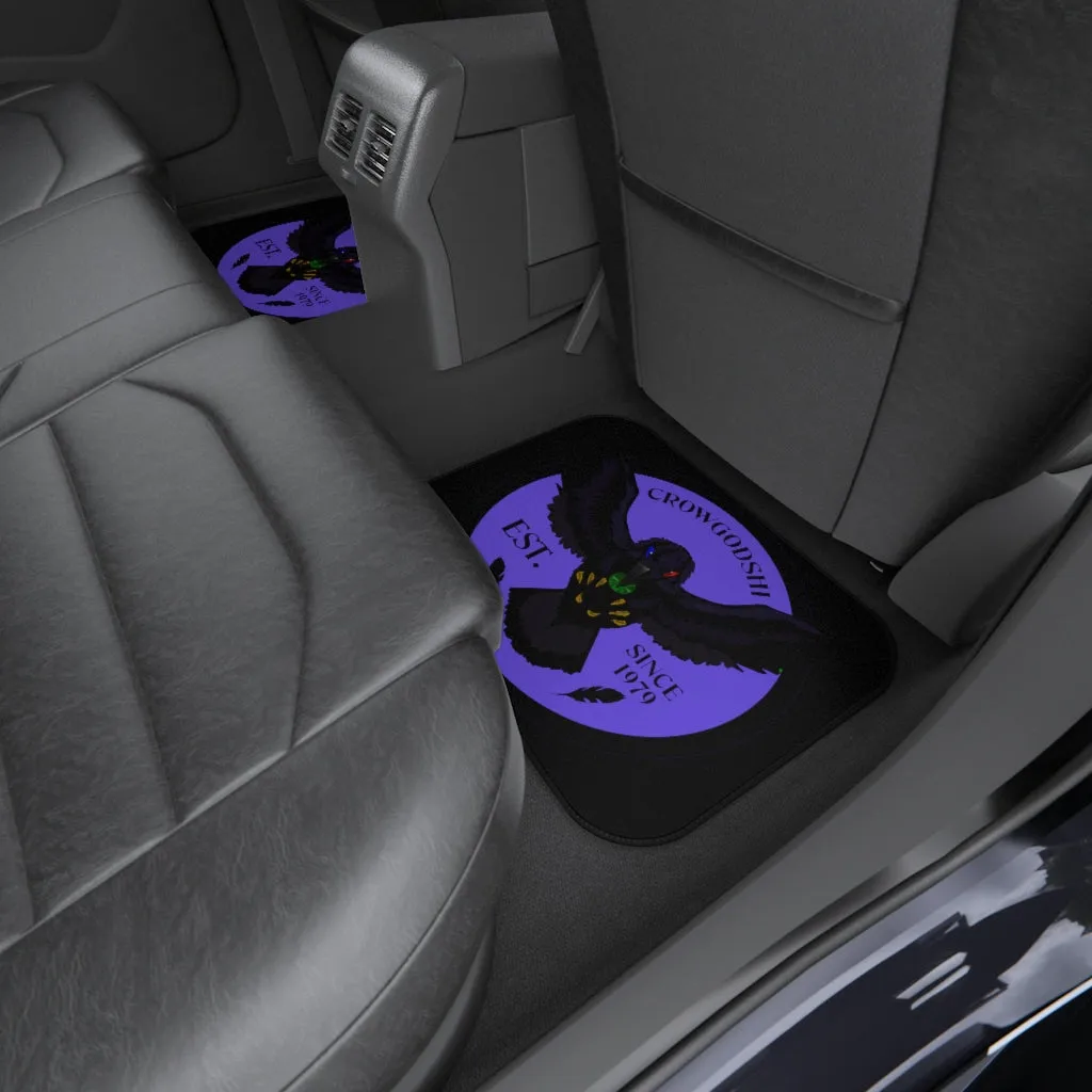 Crowgodshi Car Mats (2x Rear), PURPLE