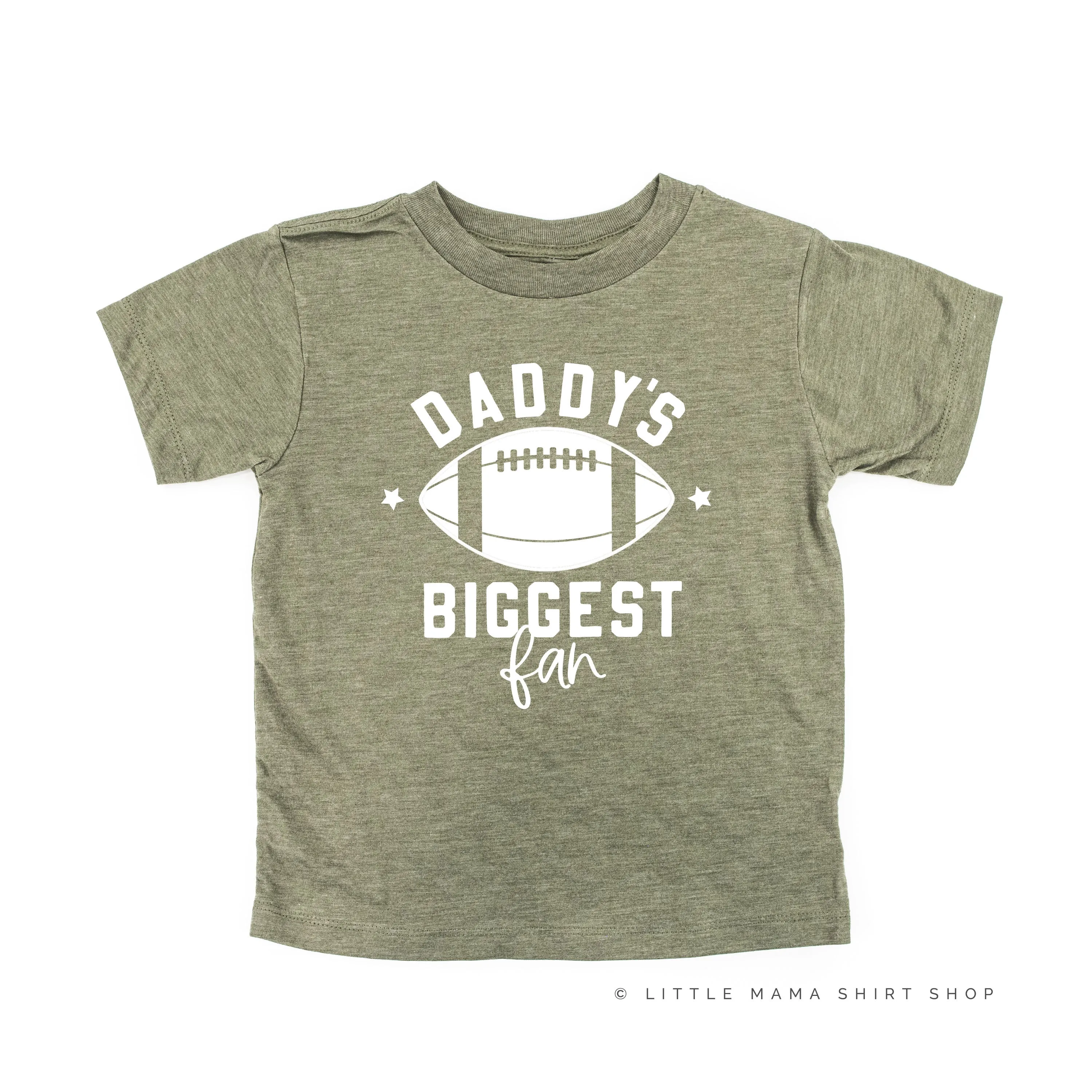 Daddy's Biggest Fan - (Football) - Short Sleeve Child Shirt