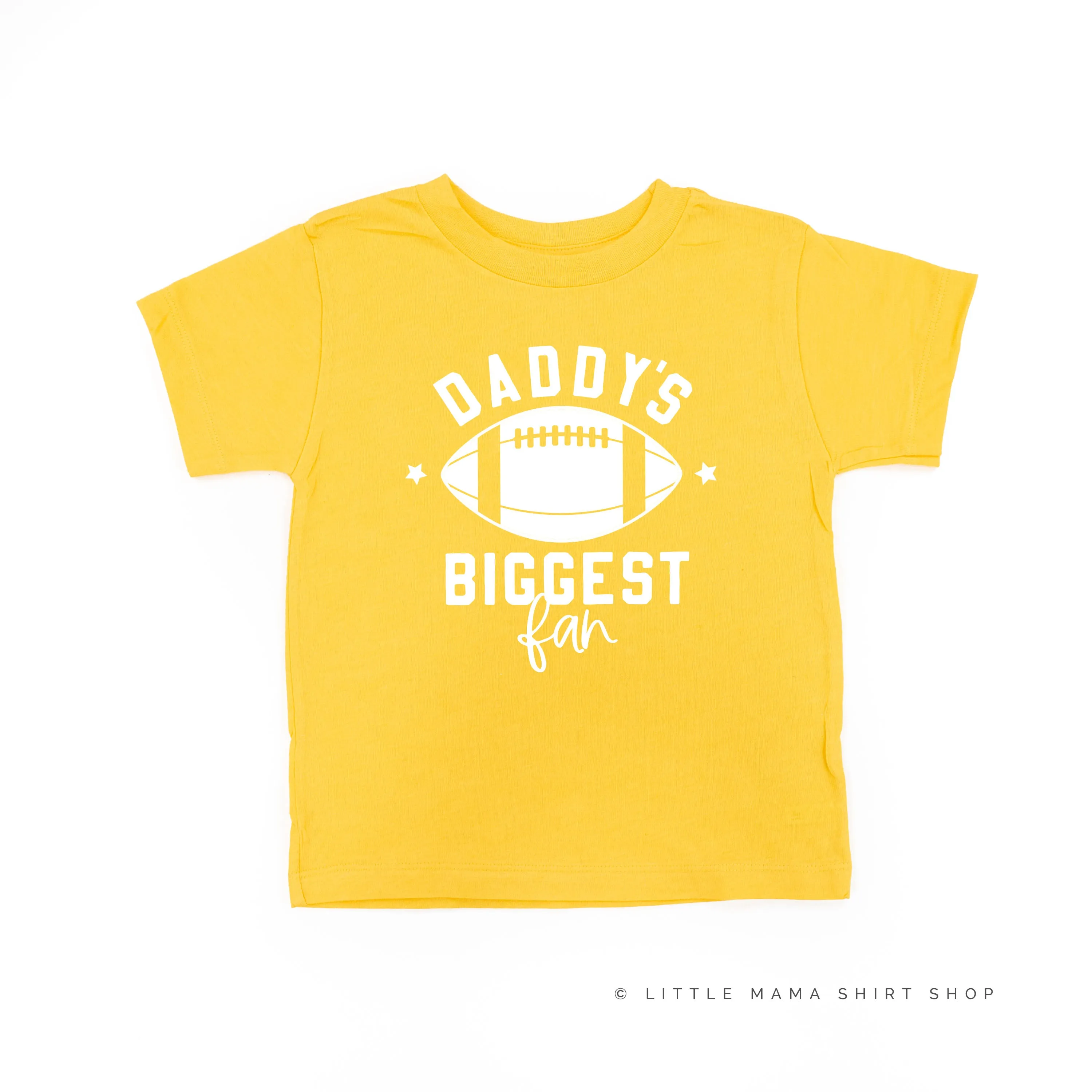 Daddy's Biggest Fan - (Football) - Short Sleeve Child Shirt