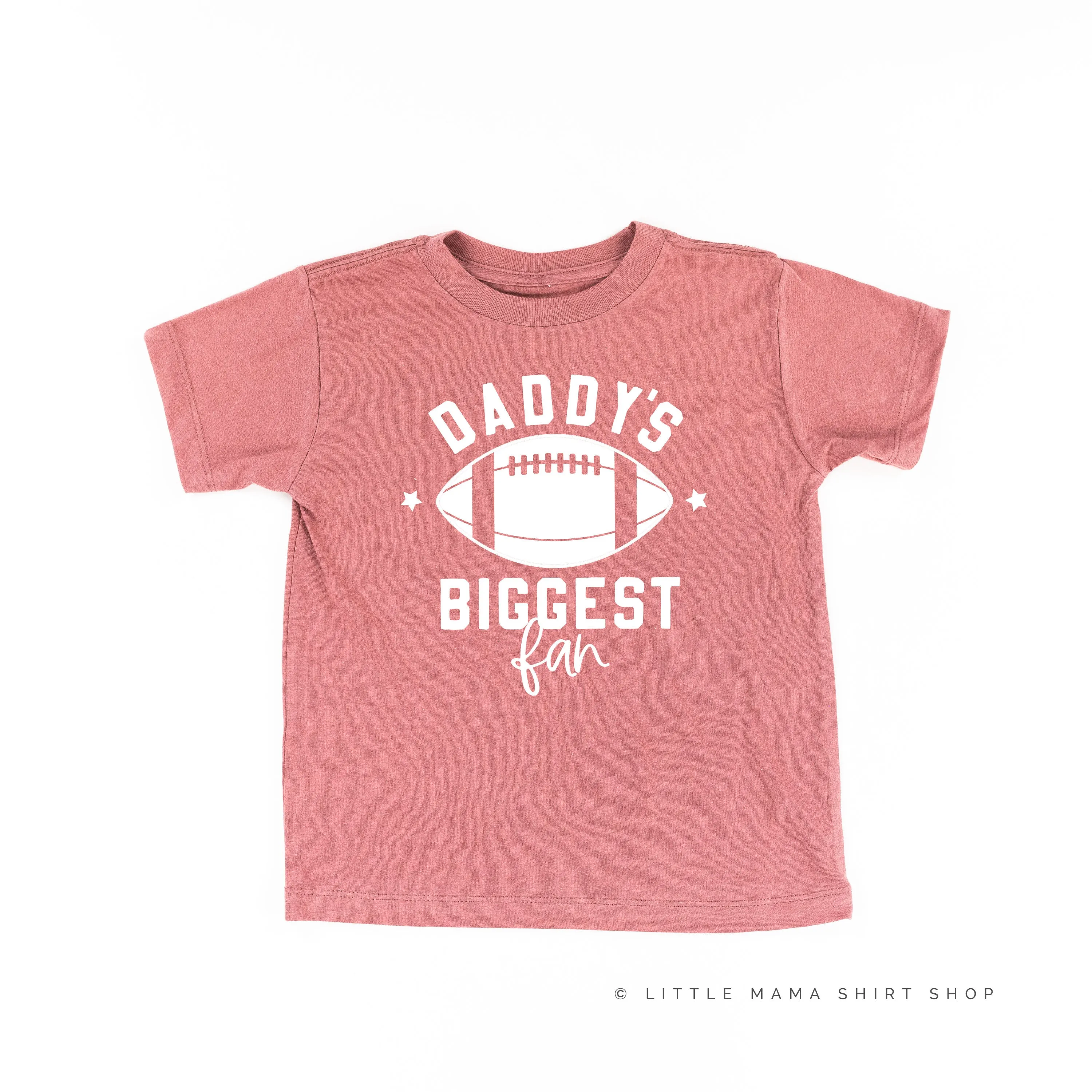 Daddy's Biggest Fan - (Football) - Short Sleeve Child Shirt