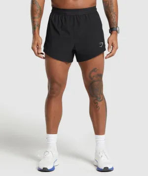 Gymshark Apex Run 5" Shorts - Black