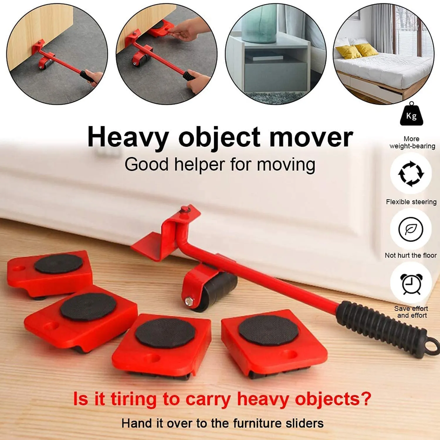 Heavy Furniture Lifter and Furniture Shifting Tool