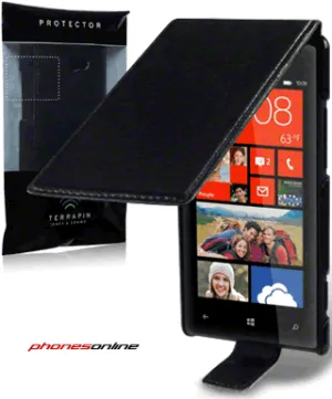 HTC 8X Flip Case Black