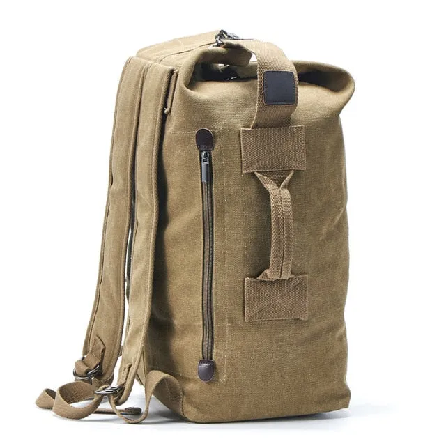 Large Capacity Man Travel Bag Mountaineering Backpack Male Luggage Canvas