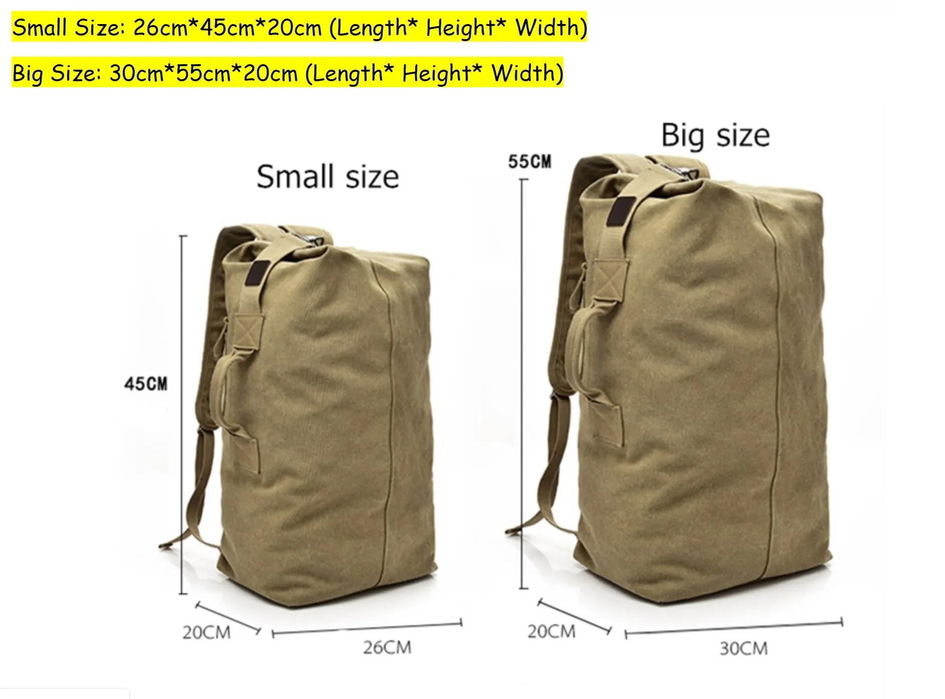 Large Capacity Man Travel Bag Mountaineering Backpack Male Luggage Canvas