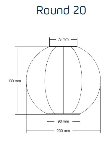 LUMIZ Outdoor Lantern Round 20 - Novel