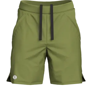 Men's Green Sports Shorts for Running & Gym