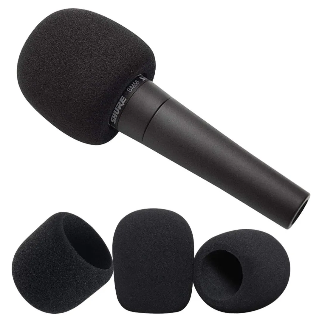 Microphone Foam Covers (6pcs) - Suitable for Hand-held Microphones - Brand New