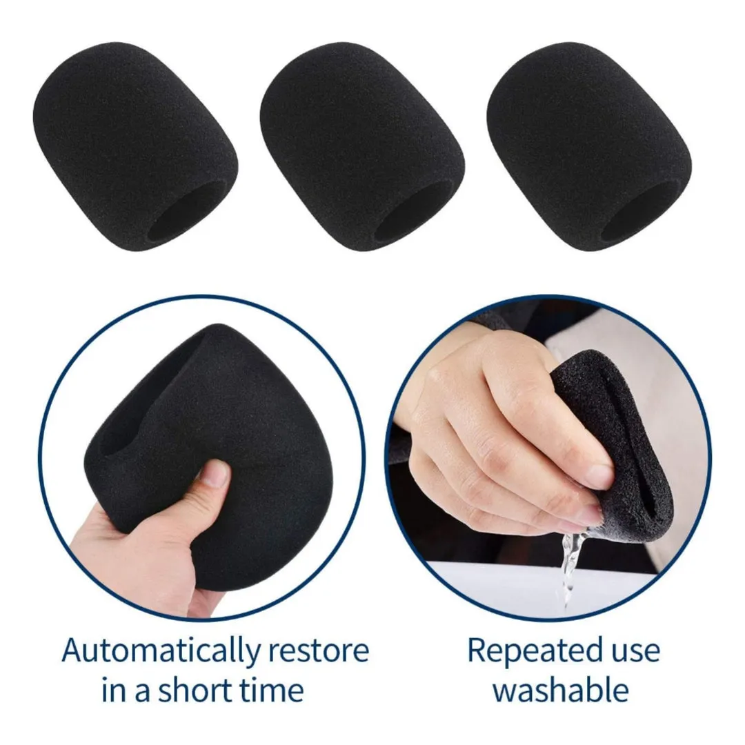 Microphone Foam Covers (6pcs) - Suitable for Hand-held Microphones - Brand New