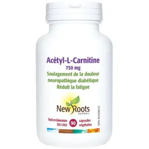 New Roots Acetyl-L-Carnitine 750mg 90 Veggie Caps