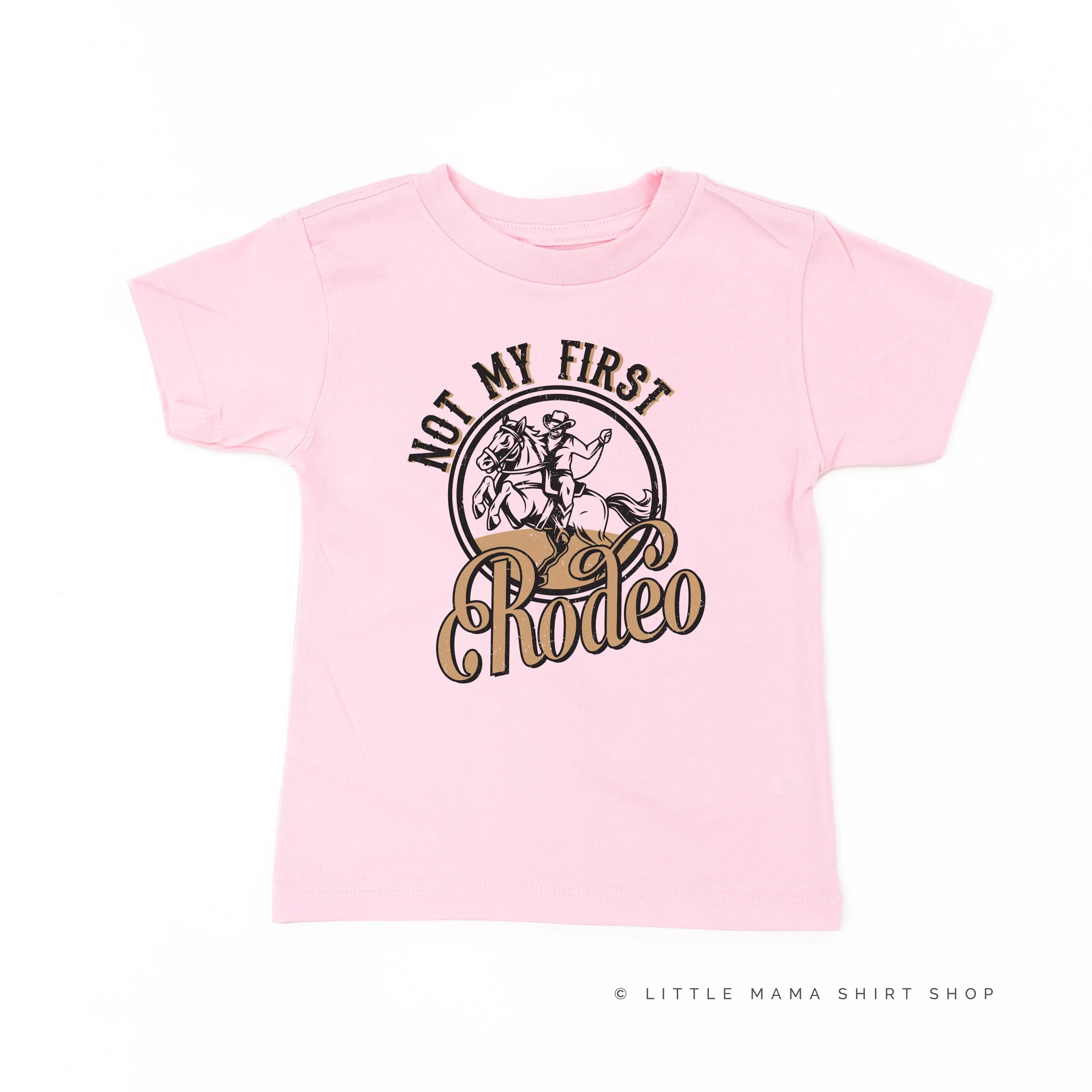 Not My First Rodeo - Distressed Design - Short Sleeve Child Shirt