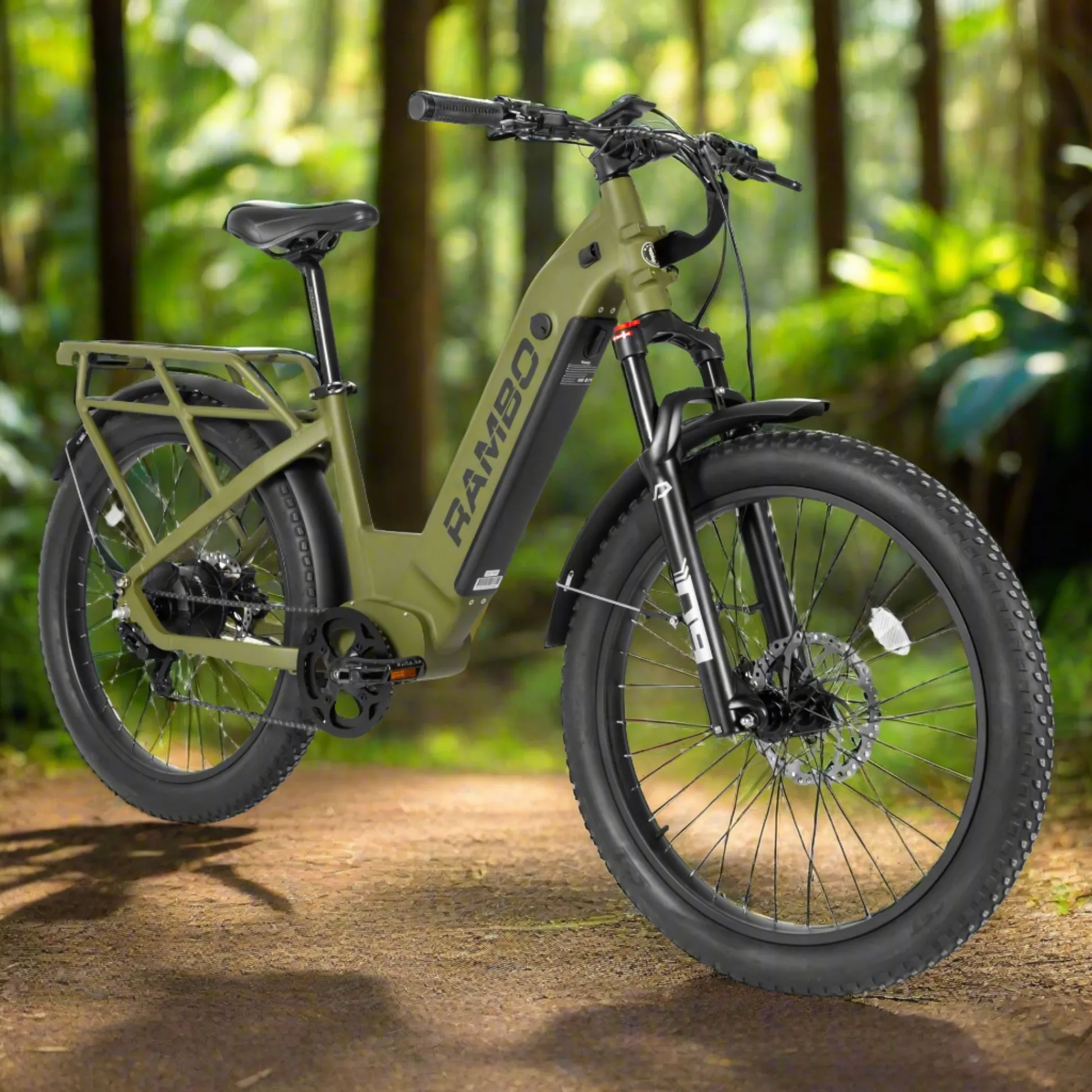 Rambo Nomad 2.0 48V/15Ah Fat Tire Electric Hunting Bike