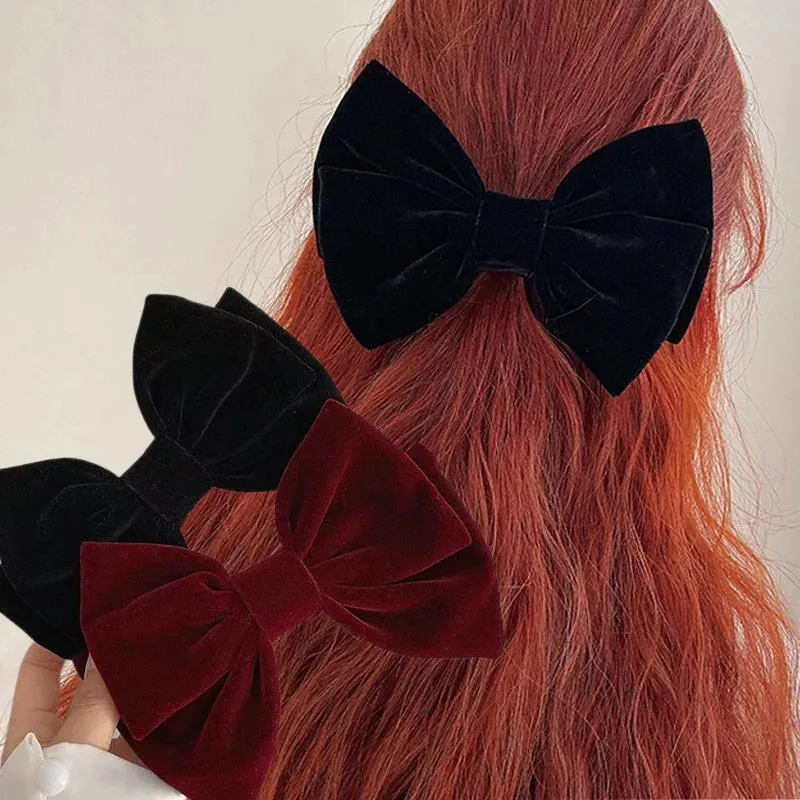 Red Velvet Elegant Fashion Ponytail Christmas Hair Accessory