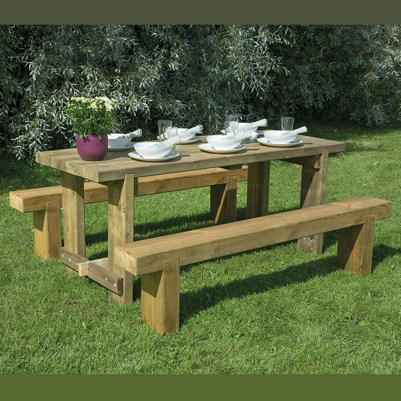 Refectory Table and Bench Set 1.8m