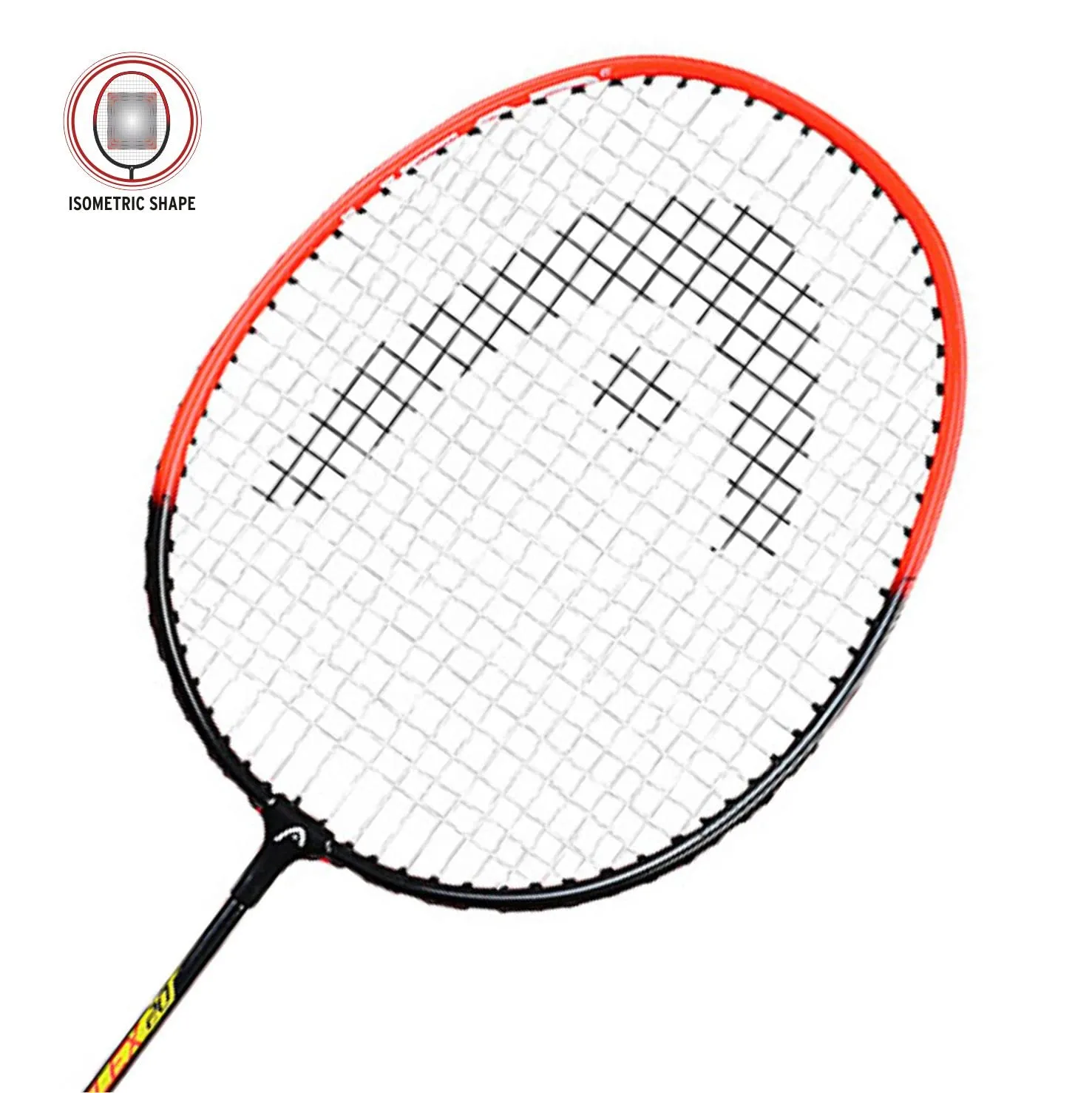 Reflex 20 Aluminium Badminton Racquet Strung with Nylon Shuttlecock and Cover (Red | White) Set of 2