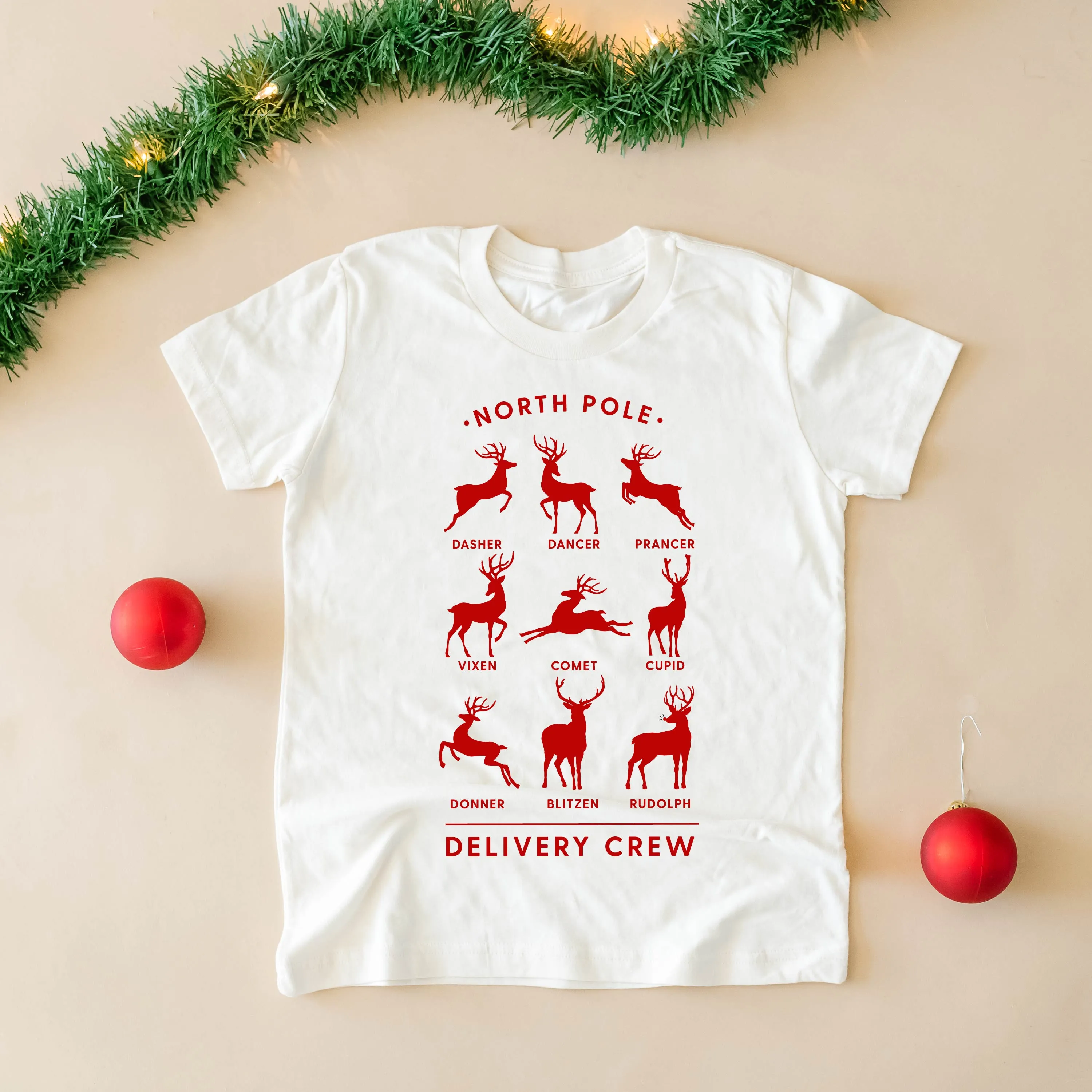 Reindeer - North Pole Delivery Crew - Child Tee