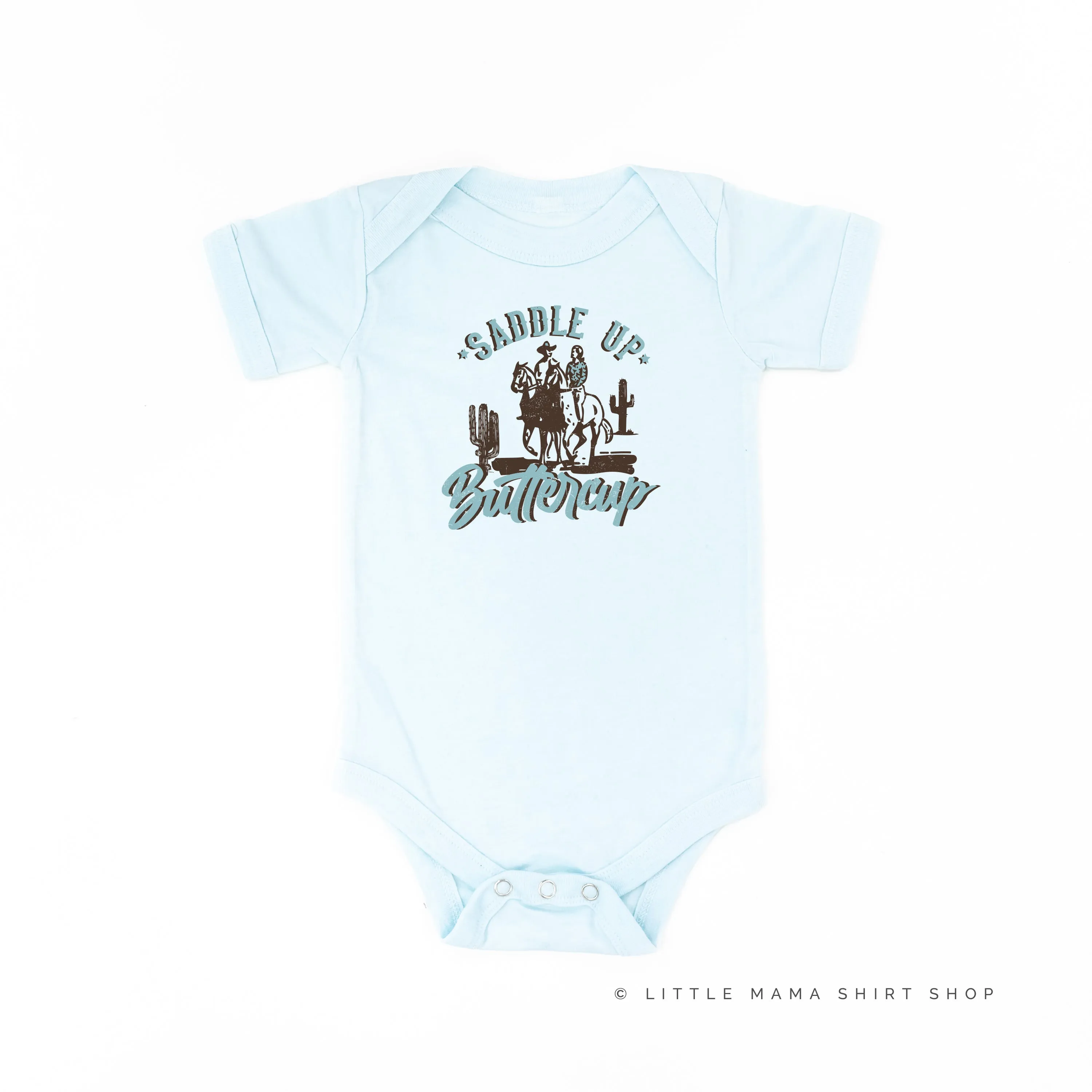 Saddle Up Buttercup - Distressed Design - Short Sleeve Child Shirt