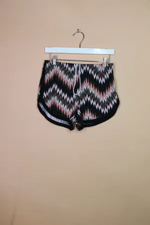 Sample#02271- Ikat Chevron Running Shorts-S