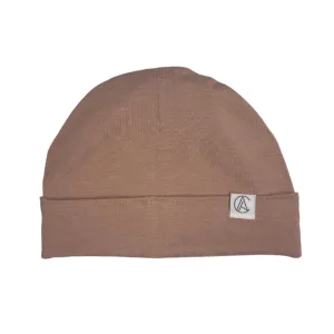 Satin Lined Jersey Beanie-Light Cocoa