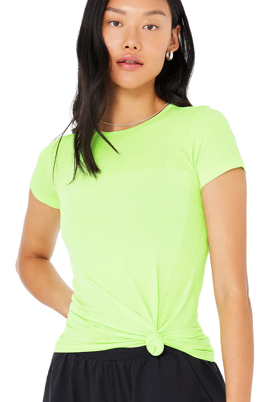 Seamless Essential Short Sleeve - Neon Lime