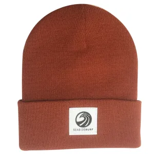 Seaside Surf Shop Wave Patch Logo  Beanie - Burnt Orange