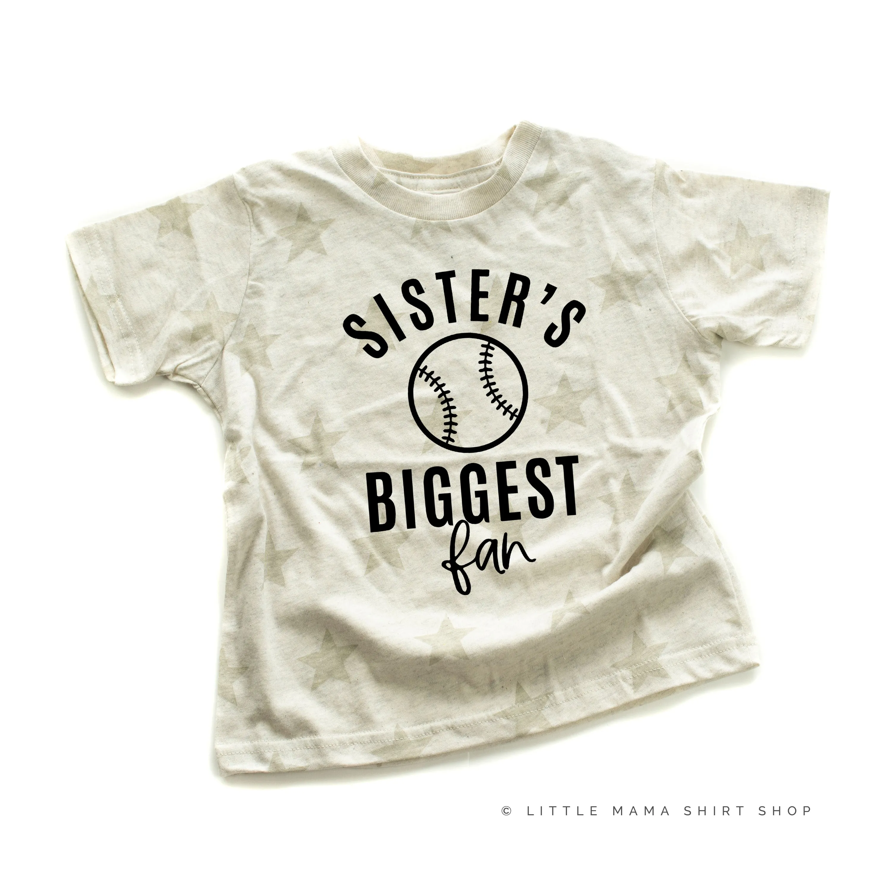 Sister's Biggest Fan - Baseball - Short Sleeve Child STAR Shirt