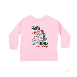 Snow Is Falling Books Are Calling - Child LONG SLEEVE Tee