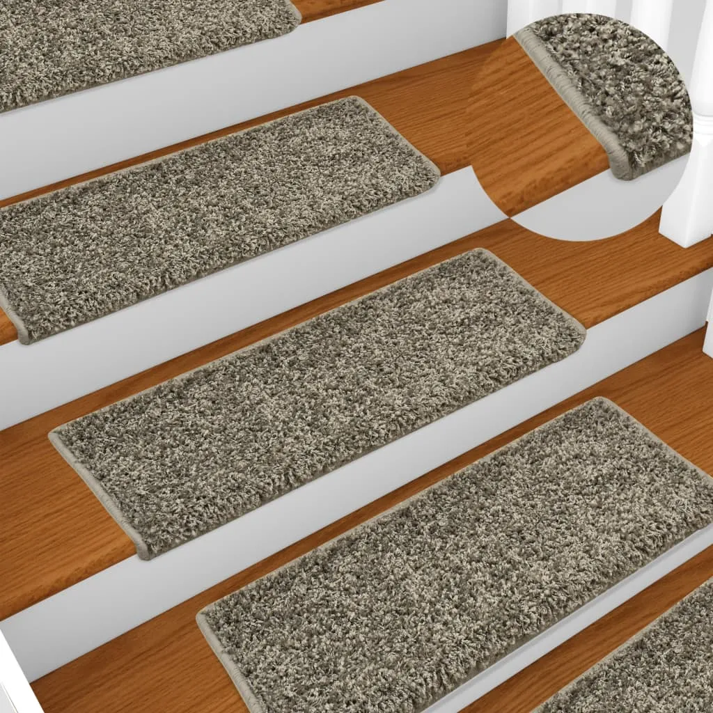 Stair Mats 10 pcs 65x21x4 cm Grey