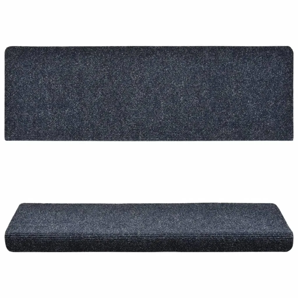 Stair Mats 10 pcs Anthracite 65x21x4 cm Needle Punch