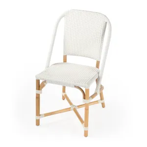 Tenor & Rattan Side Chair in White  5398304